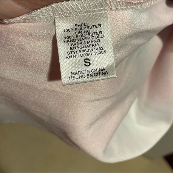 Impressions Structured Abstract Floral Cutout Spaghetti Strap Romper - Picture 6 of 7